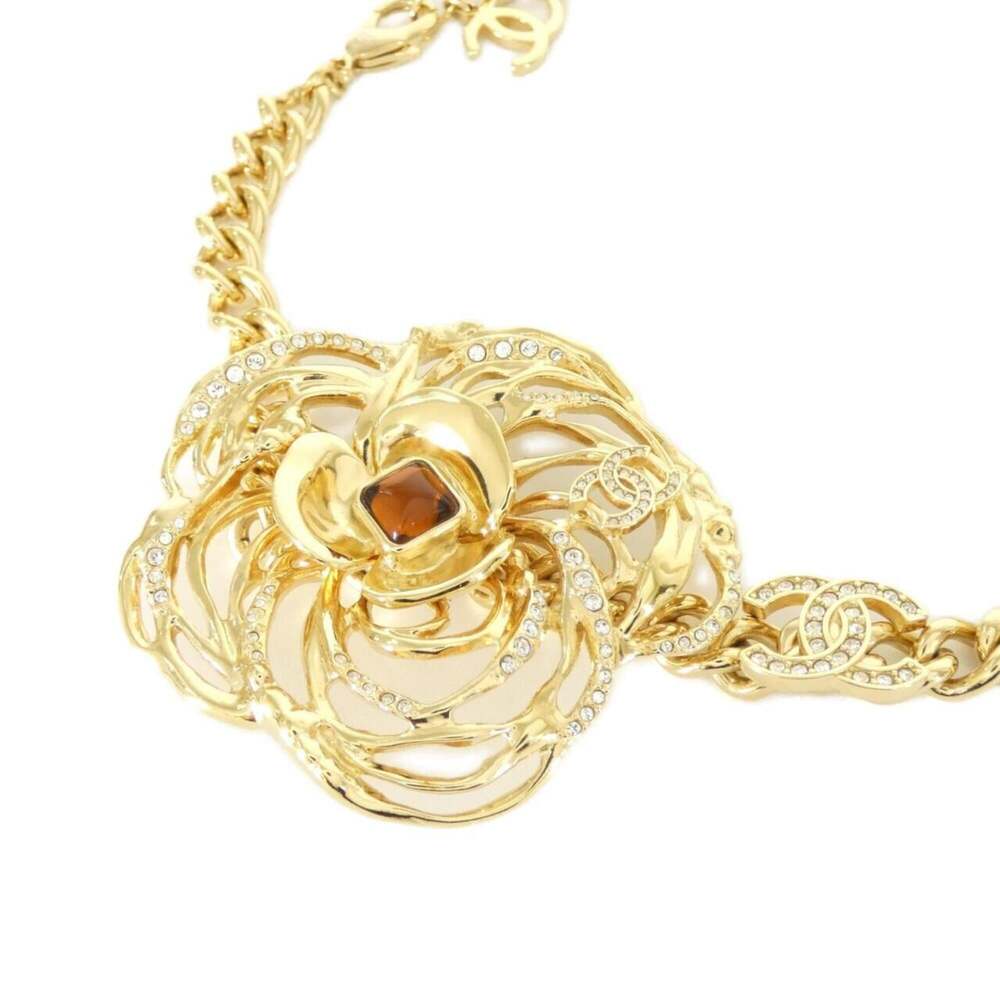 Chanel Choker Necklace Metal Brown And #287773C21B